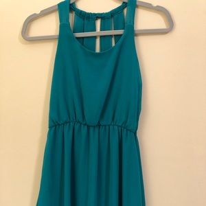 Turquoise Blue Flowy Dress